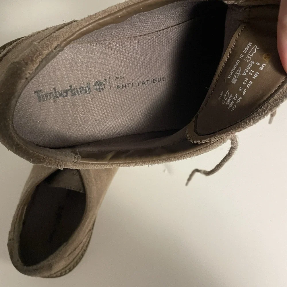 Timberland Front Country 5252A Mens Size 8 Taupe Travel Suede Low Oxford Shoes‎